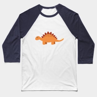 Cute little dinosaur orange Baseball T-Shirt